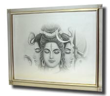 Shiv Ji Swept Frame Mirror